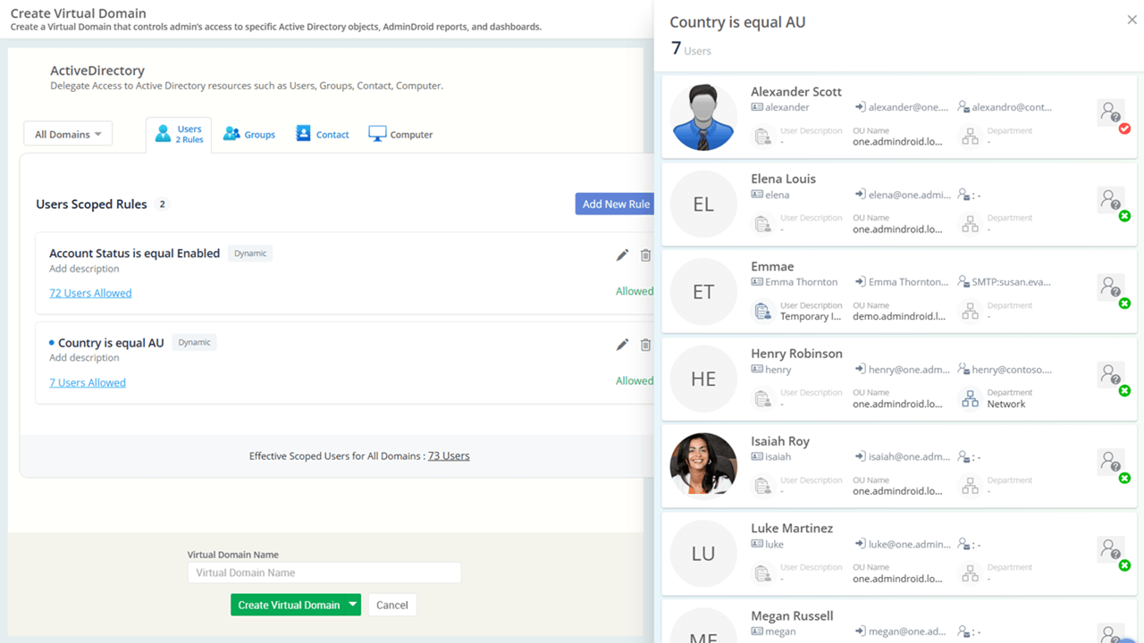 Create virtual domains