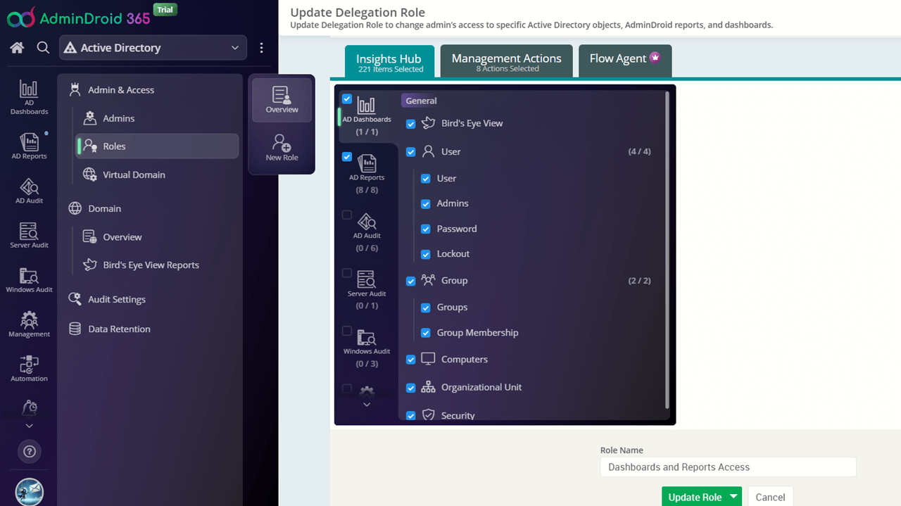 Update delegation role