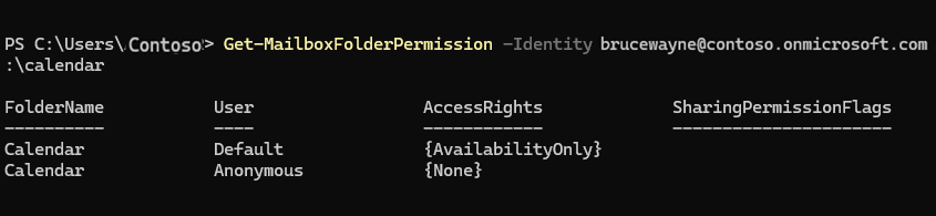 Get Mailbox Permission for a User