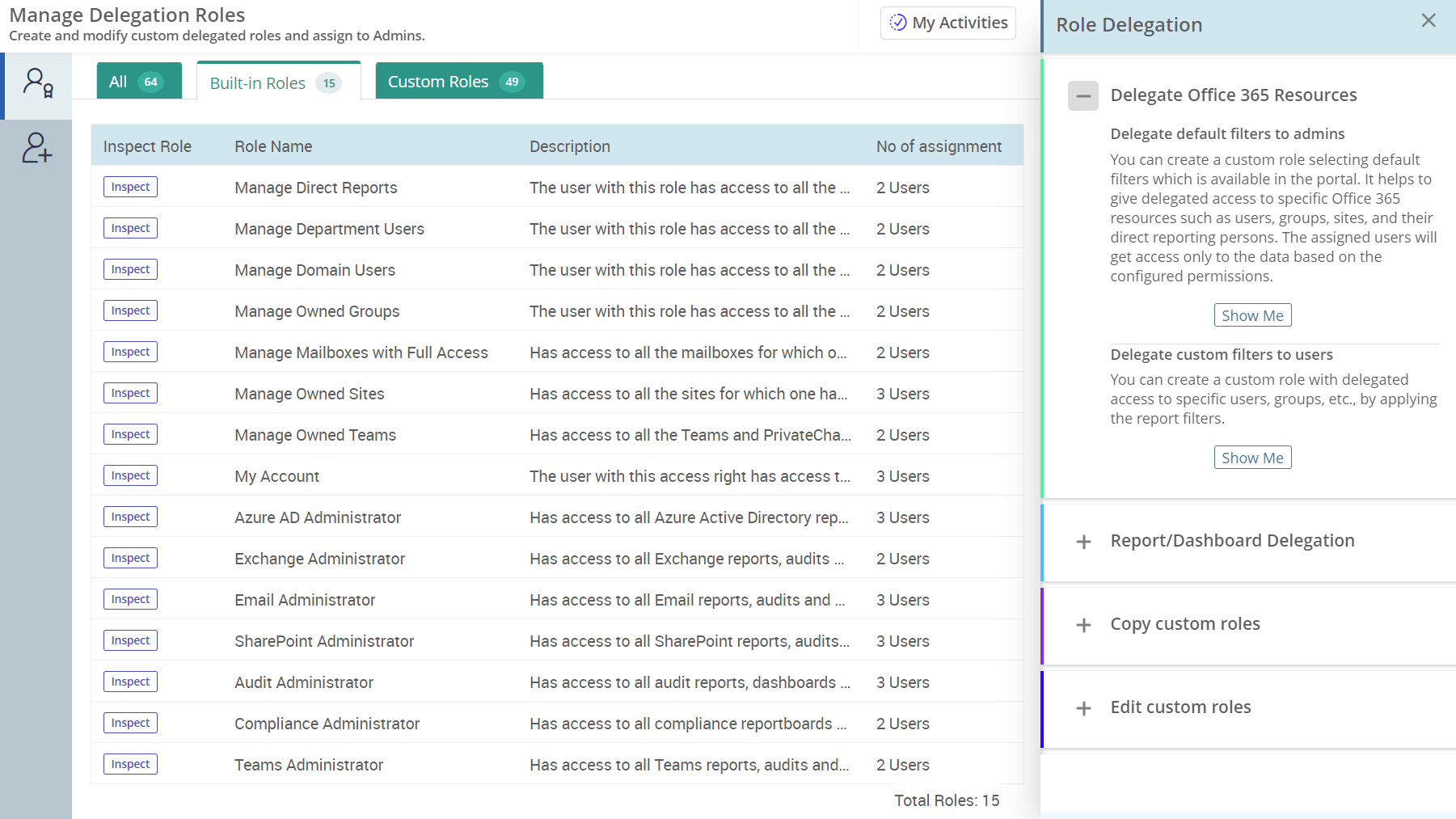 Overview of Delegated Admin Roles