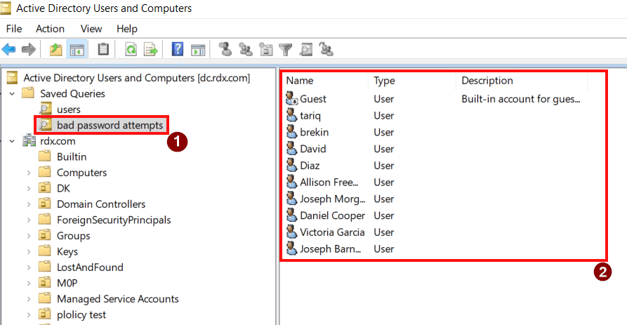 Find Users with Bad Password Attempts in Active Directory 