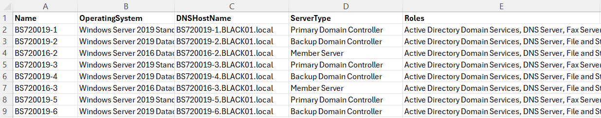 Export All Servers From Active Directory Using PowerShell