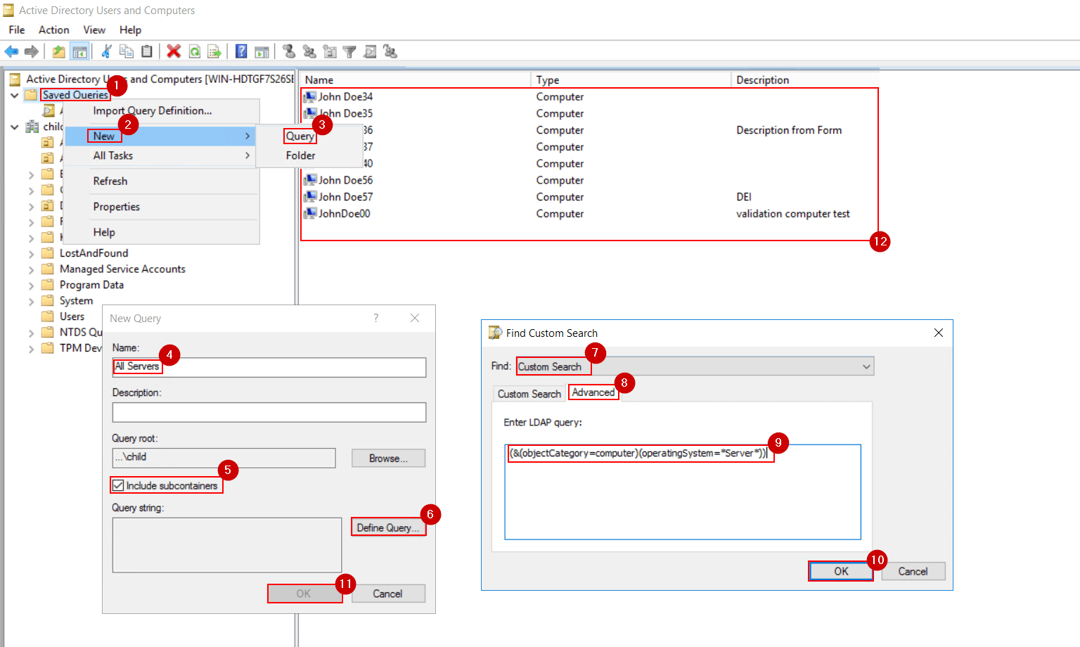 Server Local Directory Find All Servers in Active Directory