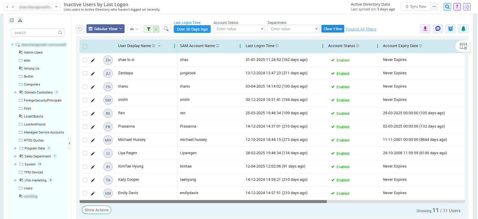 View All Inactive Users Using AdminDroid 365