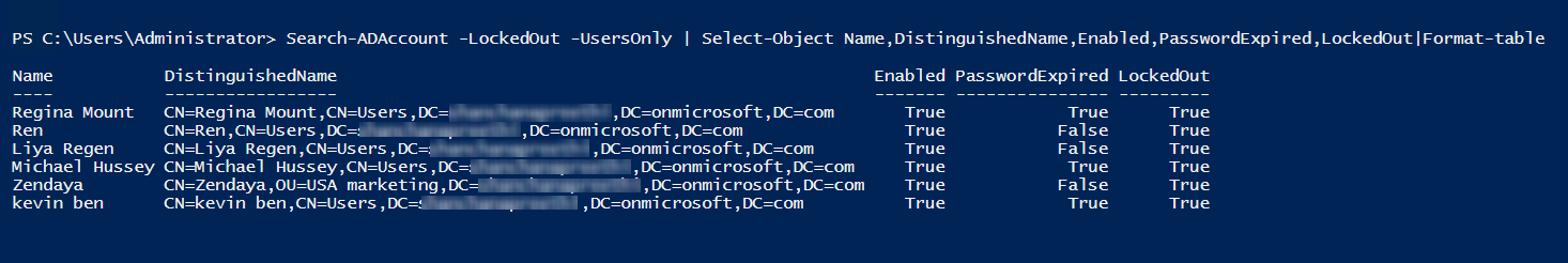 Find Account Locked-out Users in Active Directory