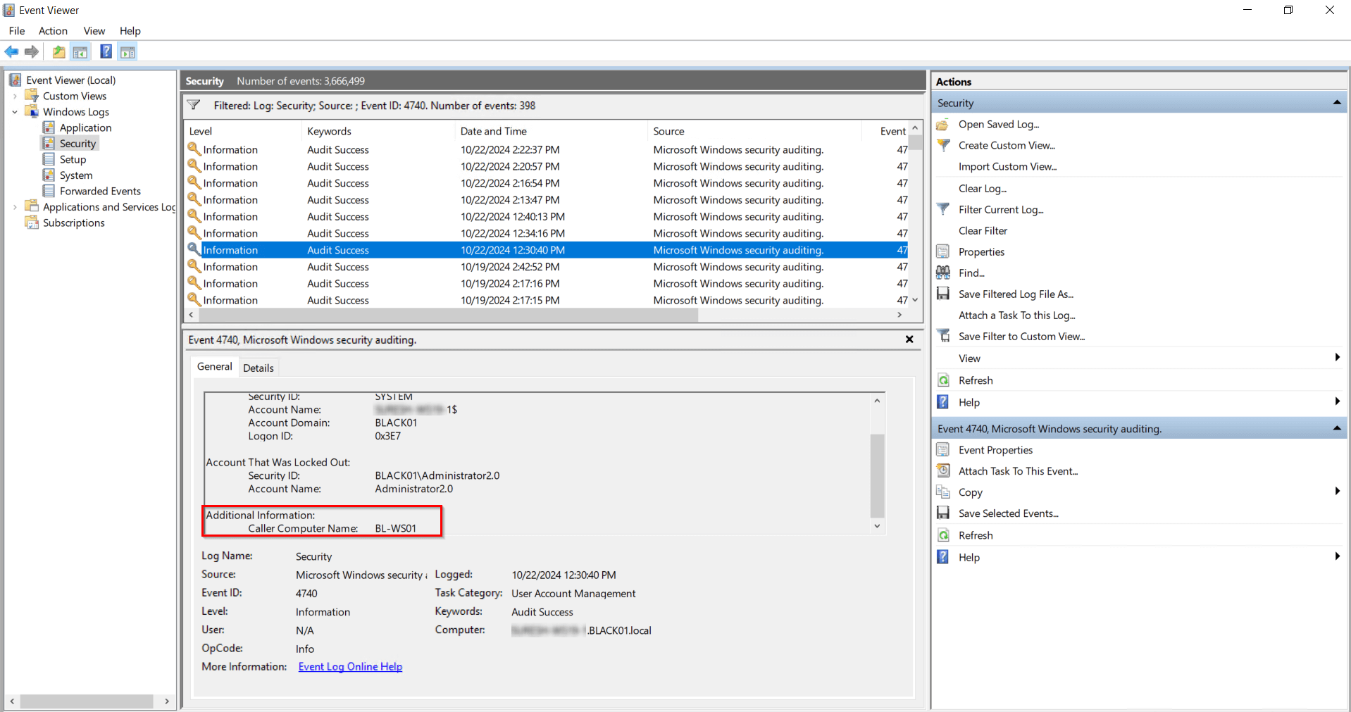 Source Lock In Find Account Locked-out Users in Active Directory