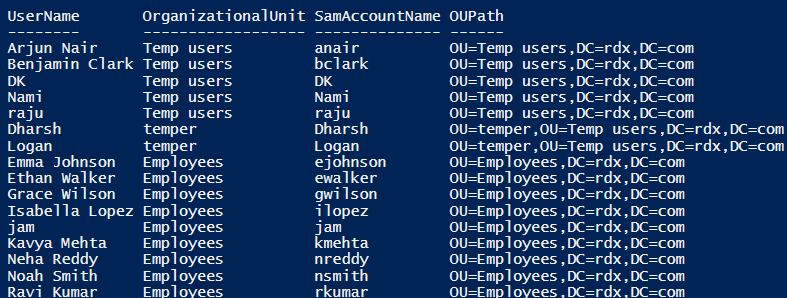 list-all-ou-users-ad-powershell