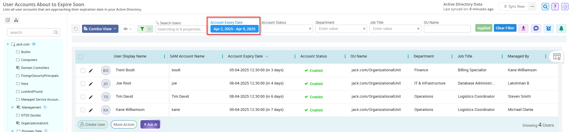 How to Find Soon to Expire User Accounts in Active Directory