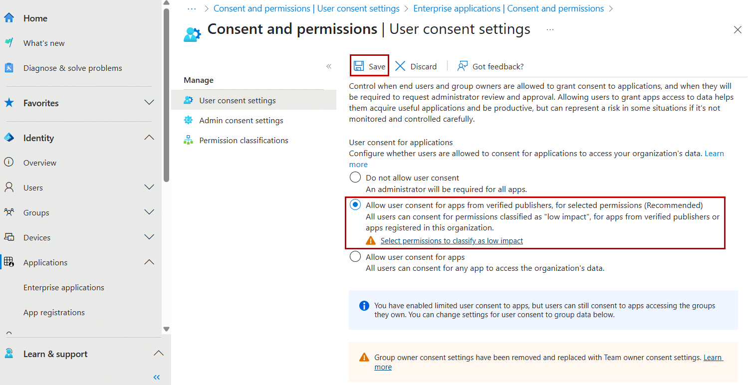 Web User Interface Consent Monitor Entra ID Application Consent Grant Activities