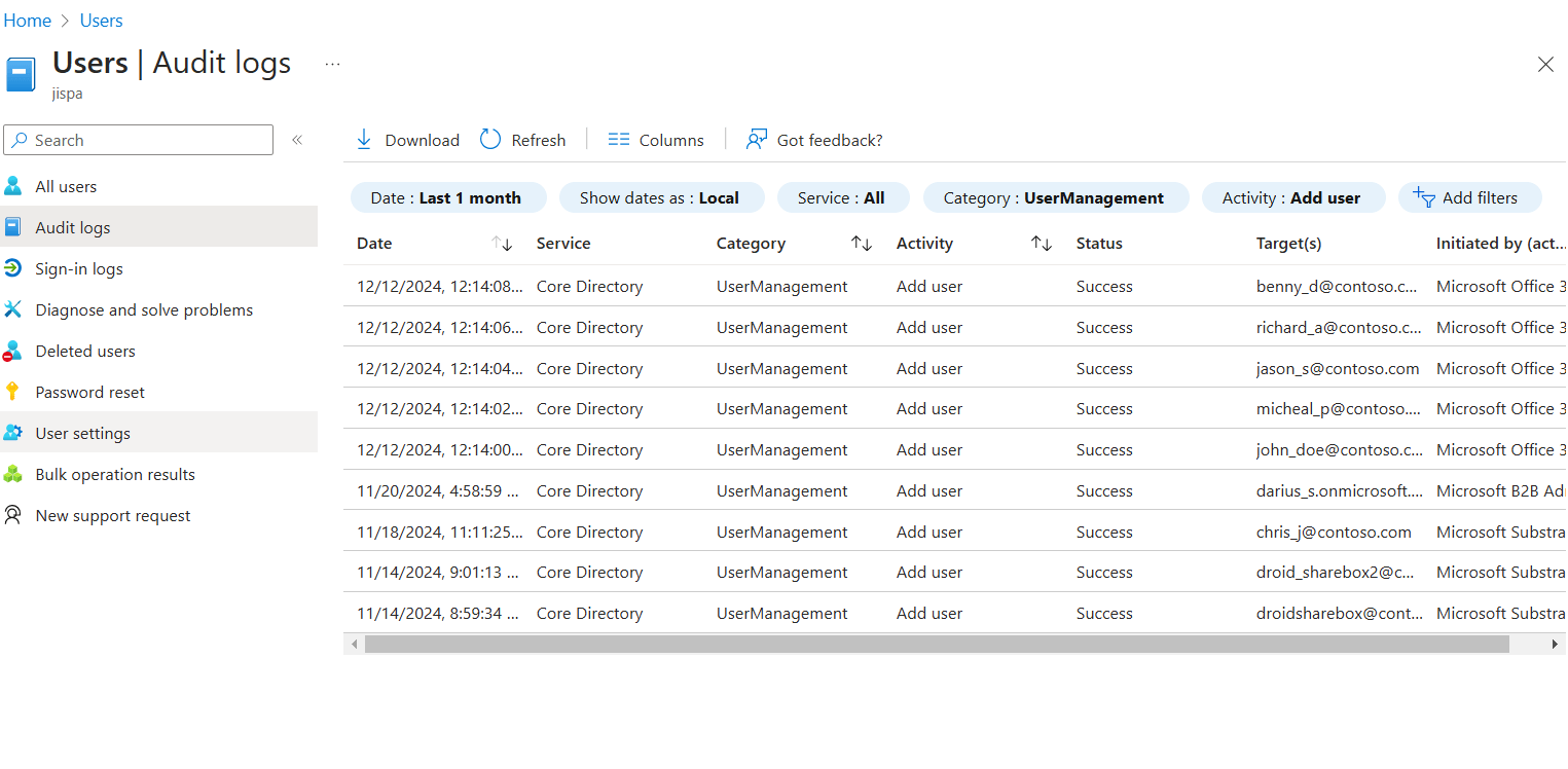 Using  Microsoft Entra Admin Center