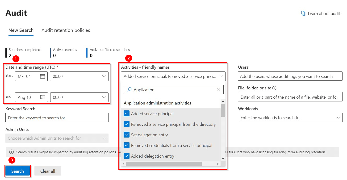 Using  Microsoft Purview Compliance Portal