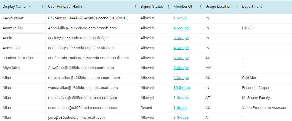 Get a List of Users from Azure AD