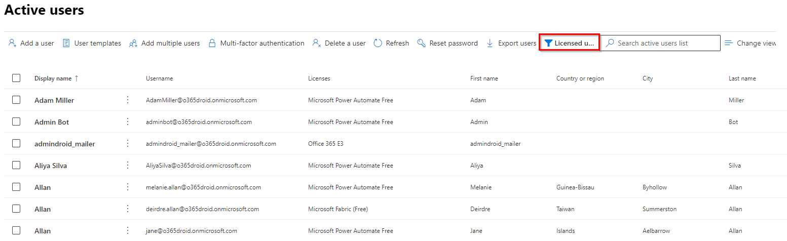Get a List of Users from Azure AD
