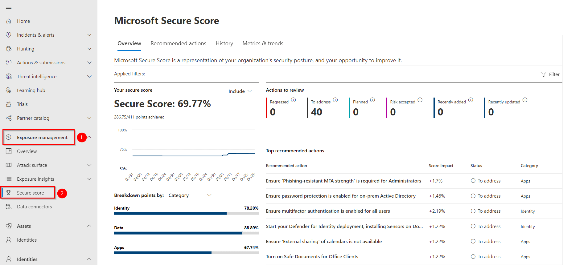 Using Microsoft 365 Defender Portal