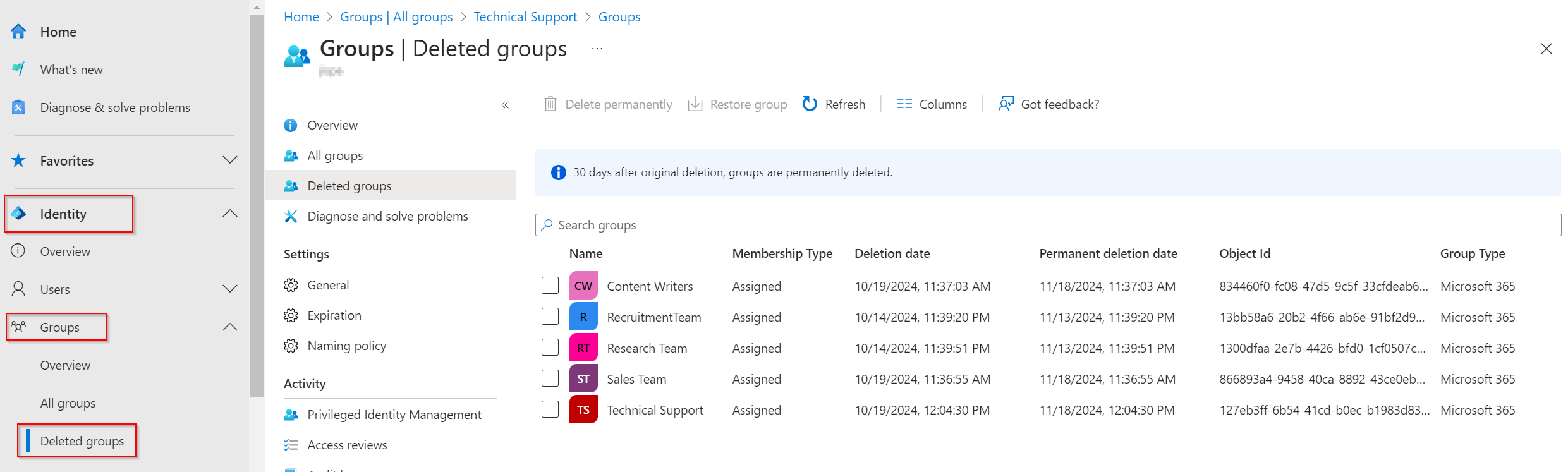 Using Microsoft Entra Admin Center