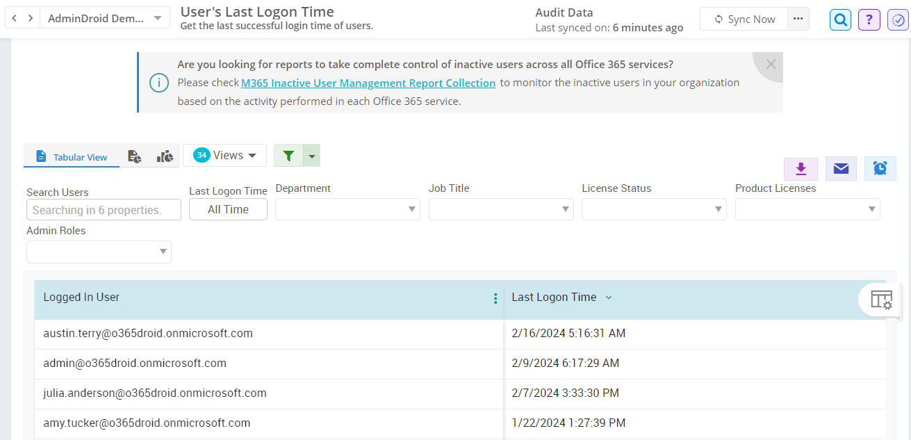 Get Last Logon Time of Users in Microsoft 365