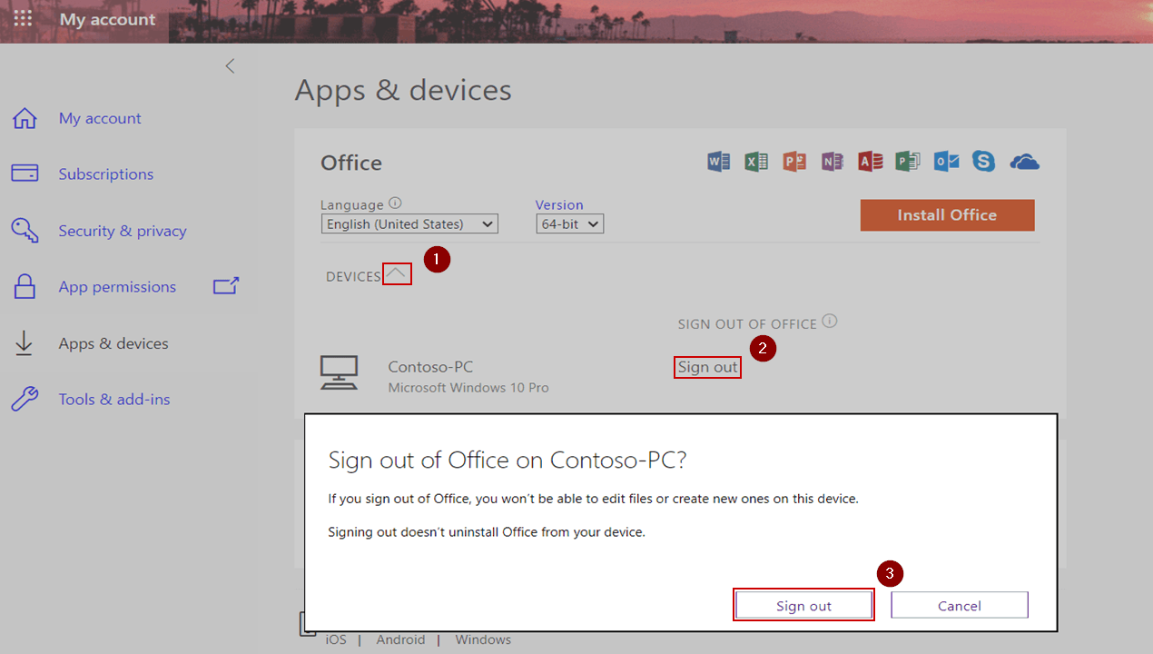 Get MS Office Activations Report