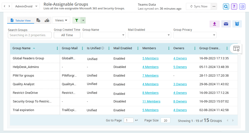 Windows Server Example Role Groups List All Role-assignable Groups in Microsoft 365
