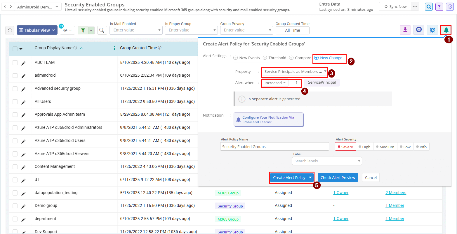 alerts-service-principal-added-to-group