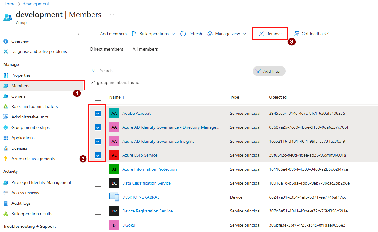 remove-service-principal-from-group-via-entra