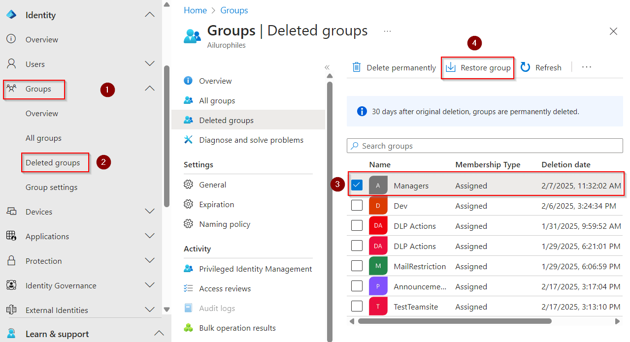 restore-deleted-group-entra-admincenter
