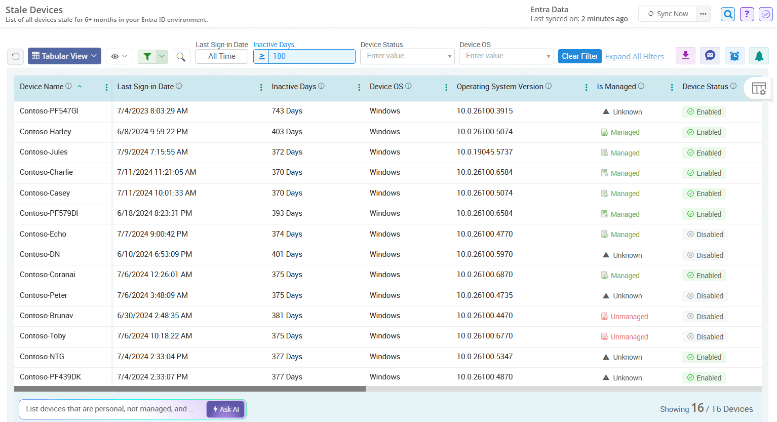 Manage Stale Devices in Entra ID Using AdminDroid