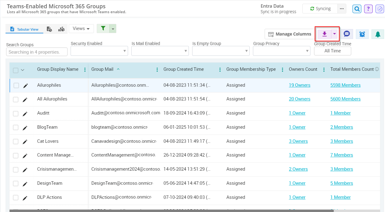 List of All Teamsenabled Microsoft 365 Groups