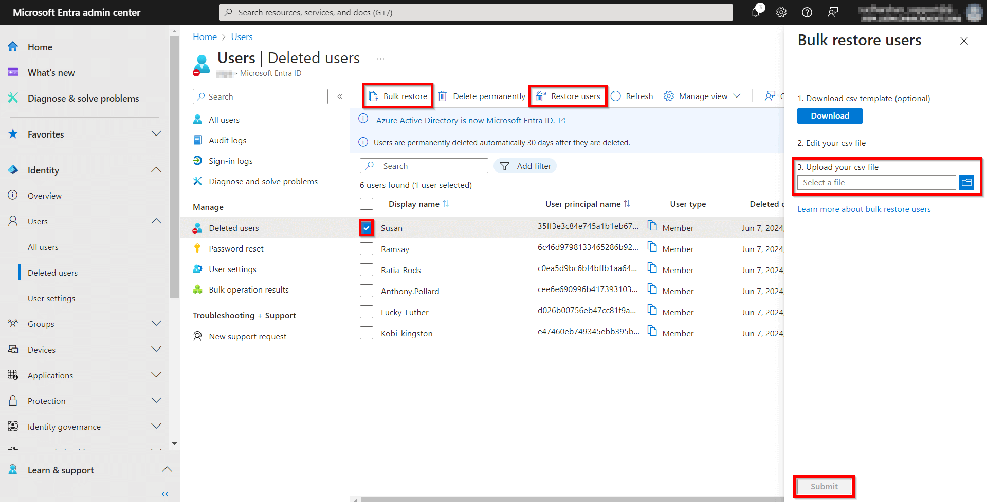Audit Deleted Users in Microsoft Entra ID
