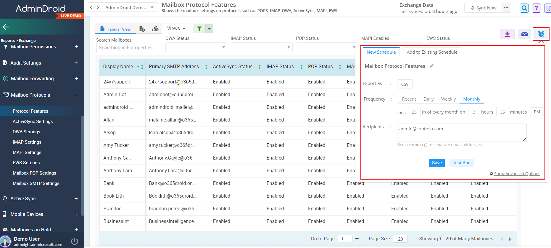Get Email App Usage Report in Microsoft 365