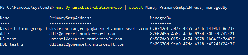 Monitor the Dynamic Distribution Groups in Exchange Online