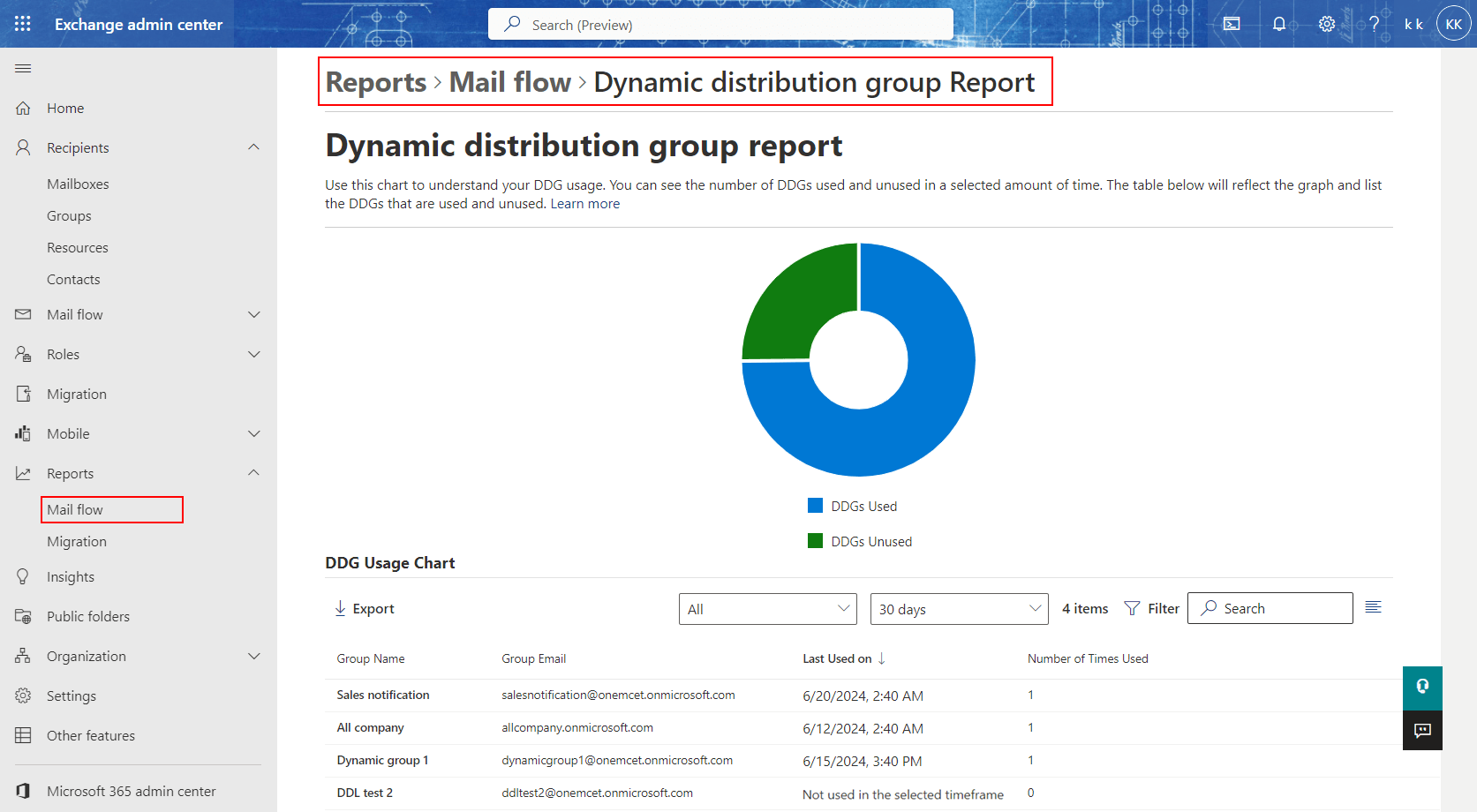 Monitor the Dynamic Distribution Groups in Exchange Online