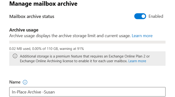 List Archive Enabled Mailboxes in M365