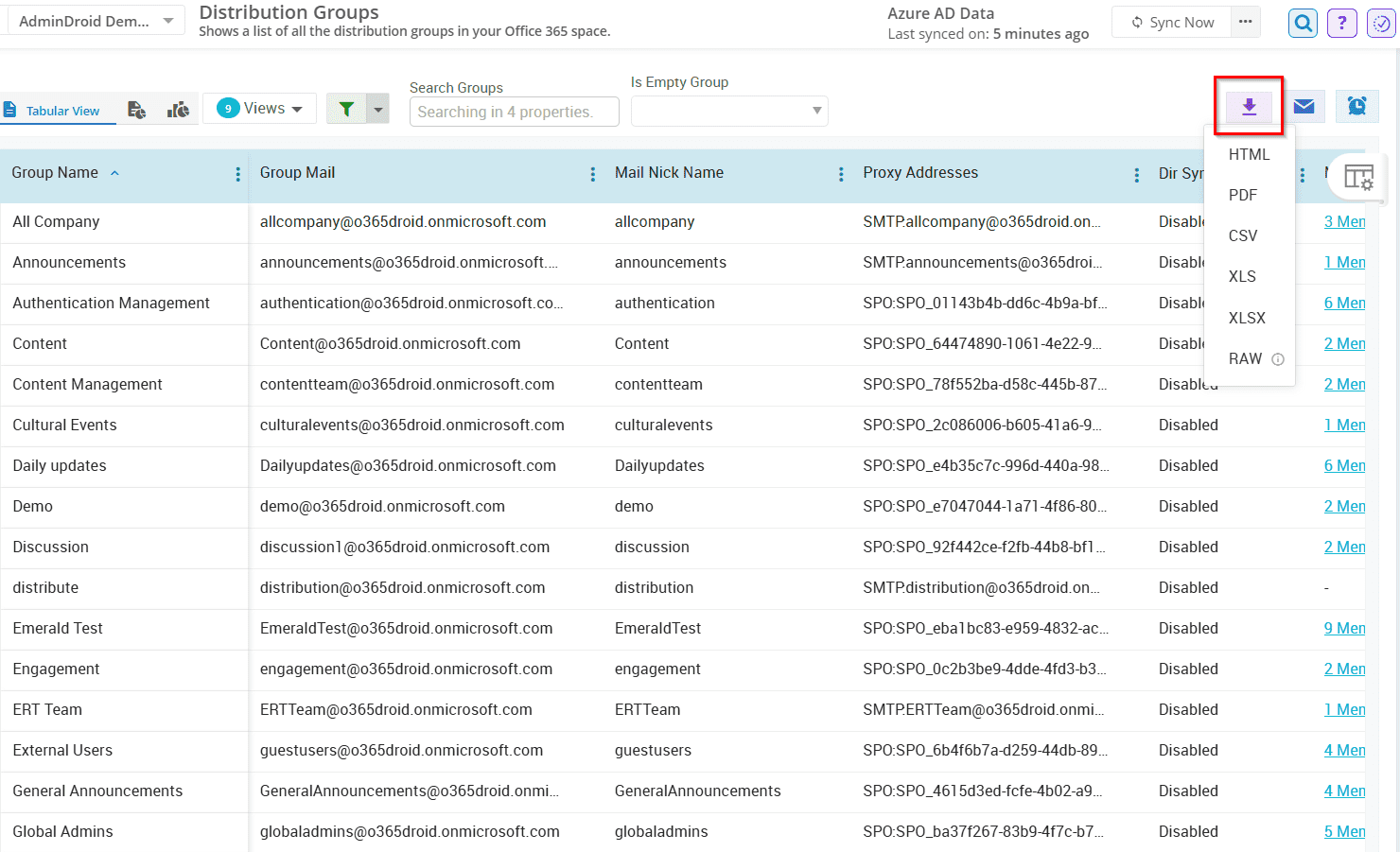 Export Distribution Groups in Microsoft 365