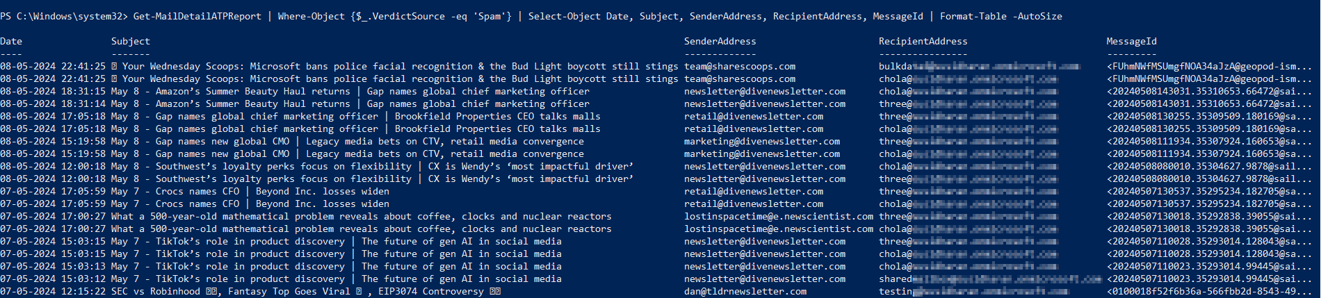 Using Exchange Online PowerShell