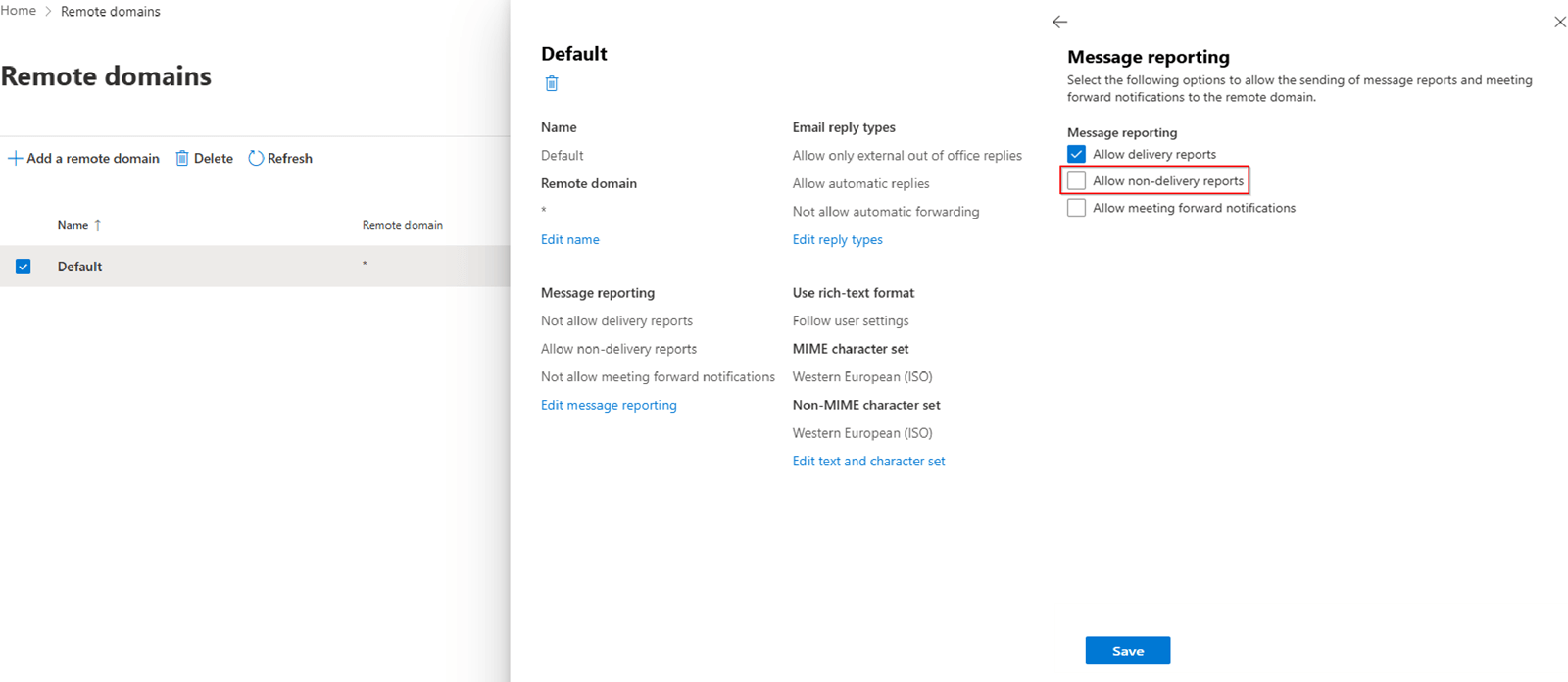 remote-domains-ndr-exchange-admin-center