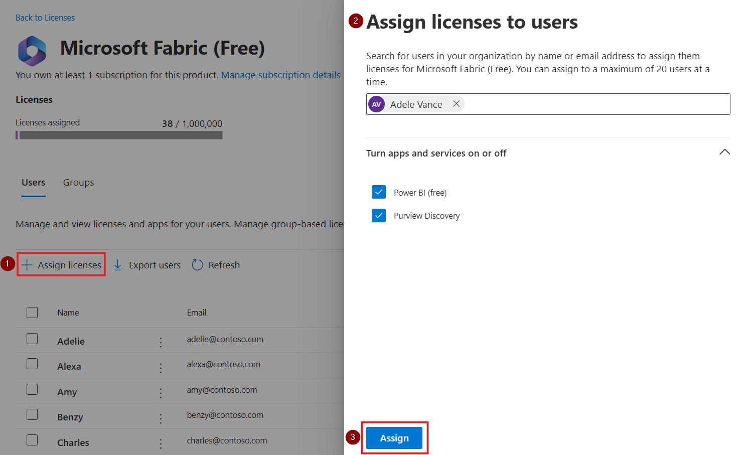 assign-free-licenses-to-users-via-admin-center