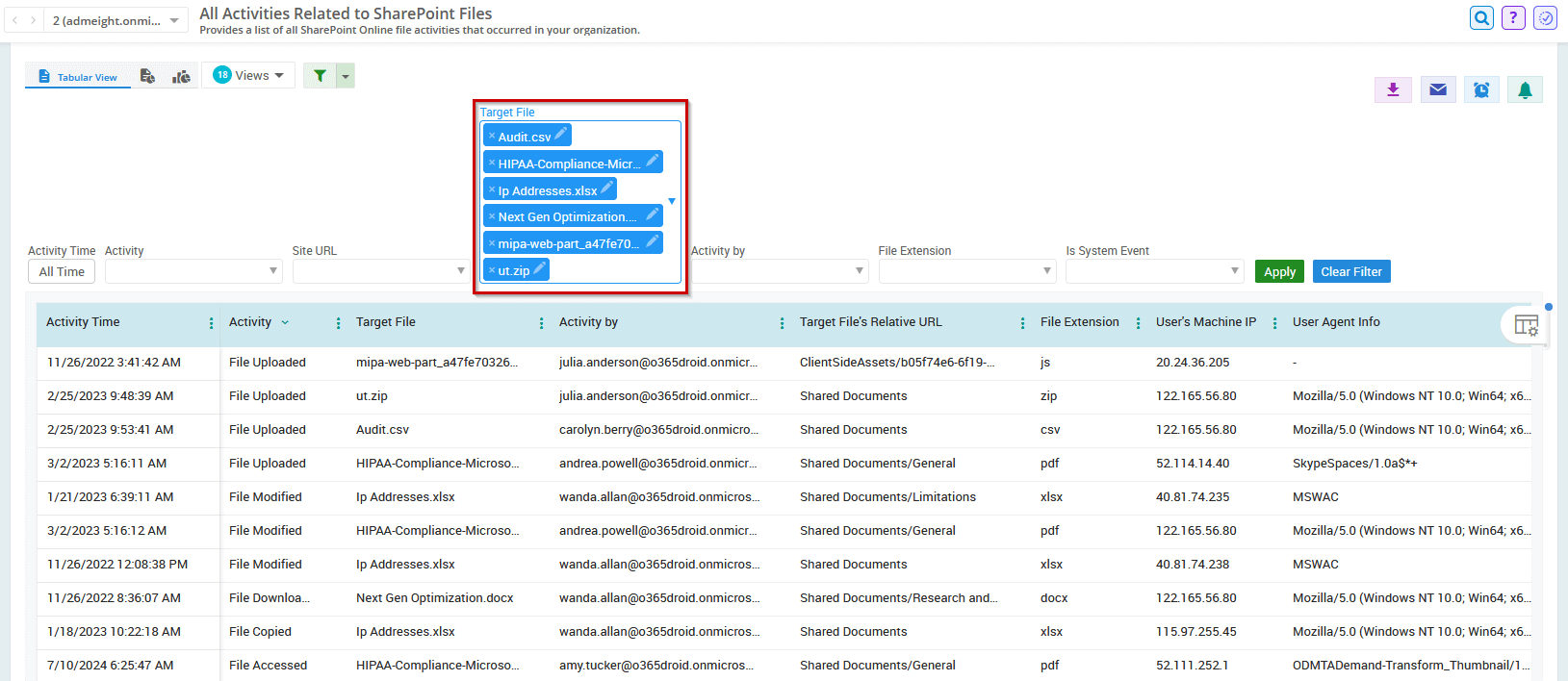 Track File Usage in SharePoint Online