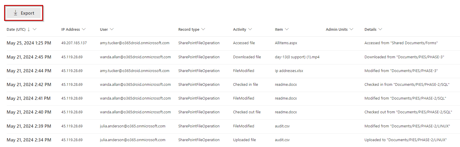 Track File Usage in SharePoint Online