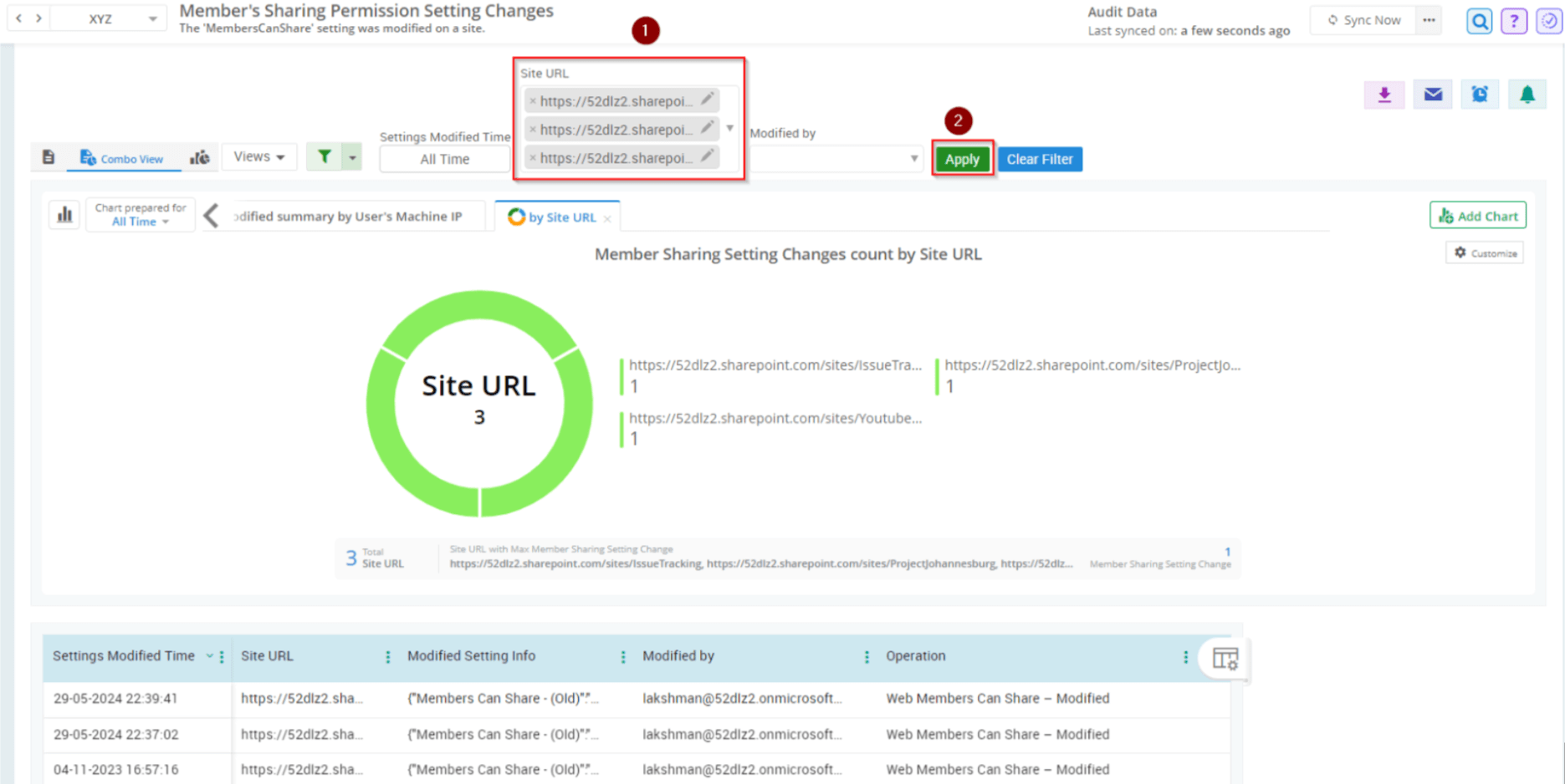 Track Sharing Settings Changes in SharePoint Online