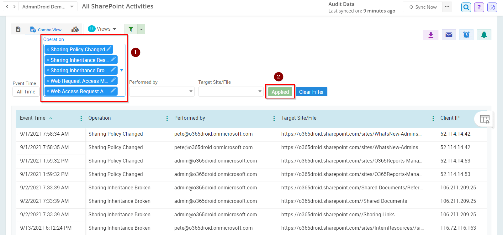 Track Sharing Settings Changes in SharePoint Online