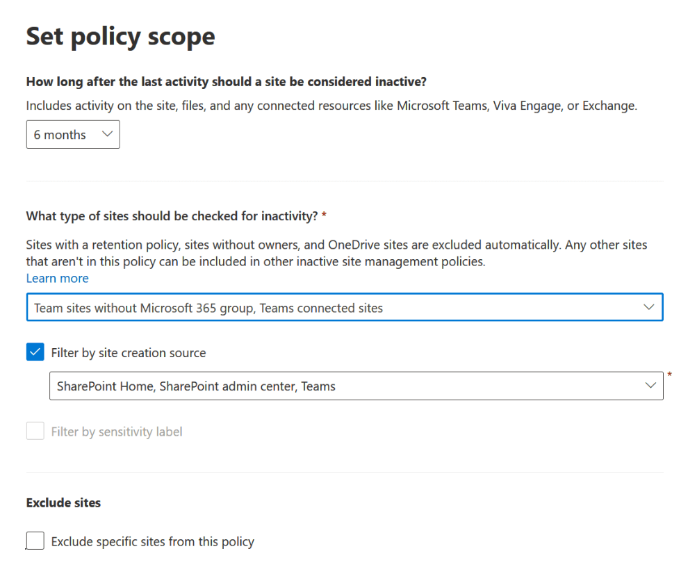Find Inactive SharePoint Sites in Microsoft 365