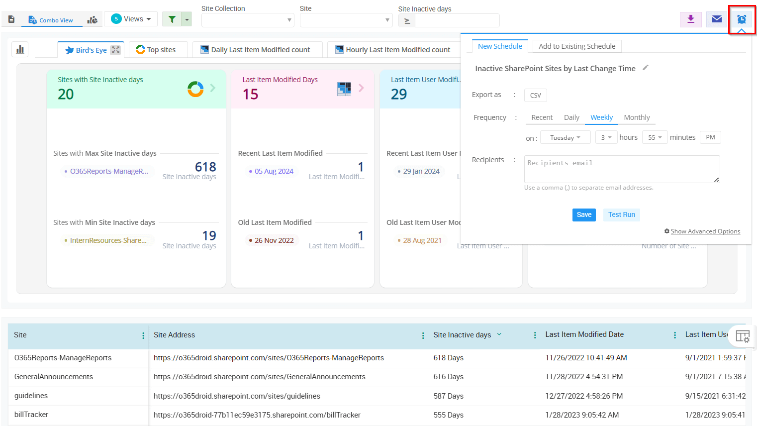 inactive-sites-scheduling