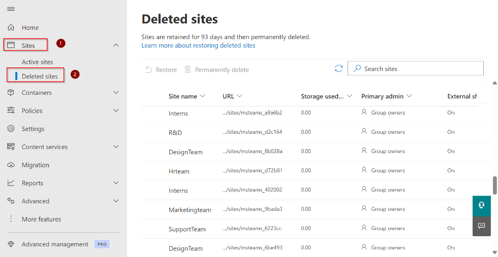 Track All Deleted SPO Sites in Microsoft 365