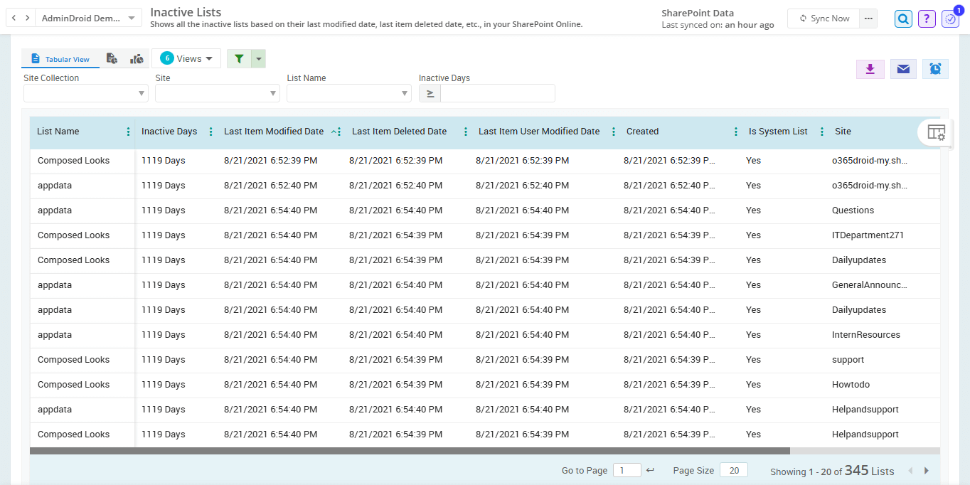 inactive-lists-in-sharepoint-online-admindroid
