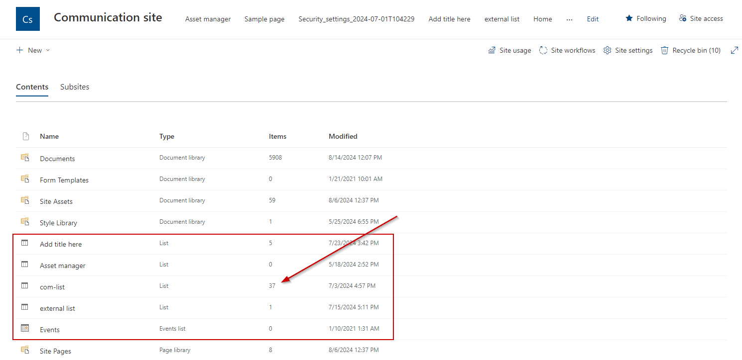 Get SharePoint Online List Item Counts