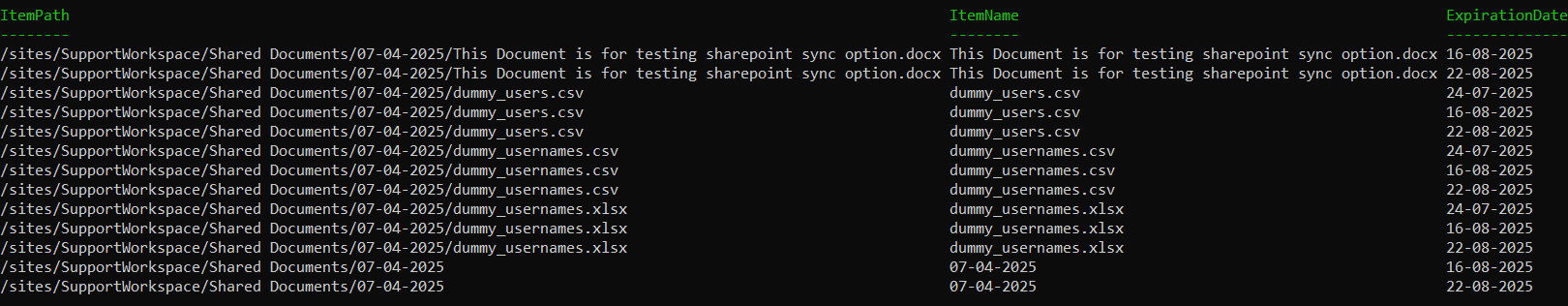 Find Expired Sharing Links Using PowerShell