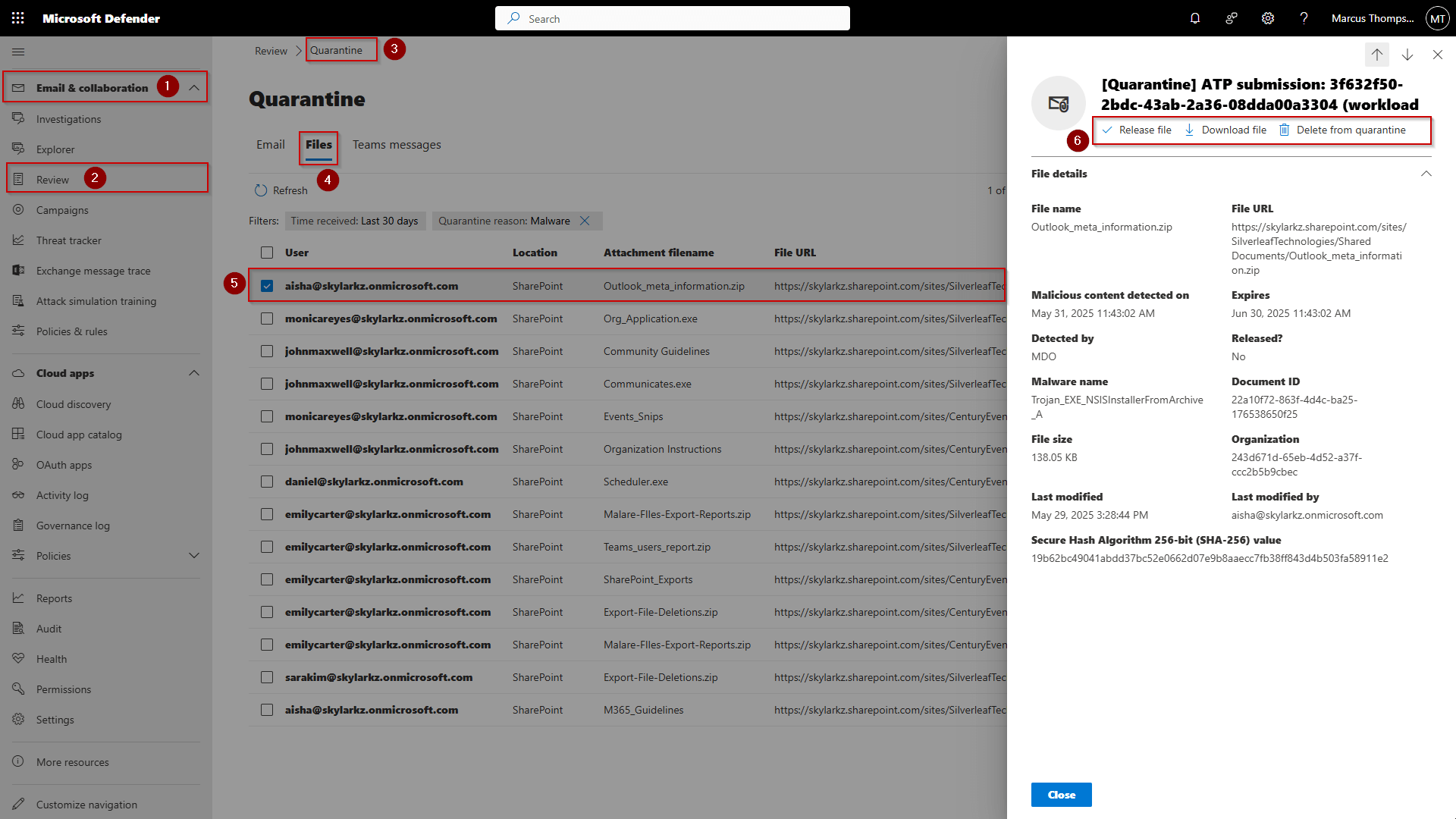 Infected Files How to Track Malware-Infected Files in SharePoint Online