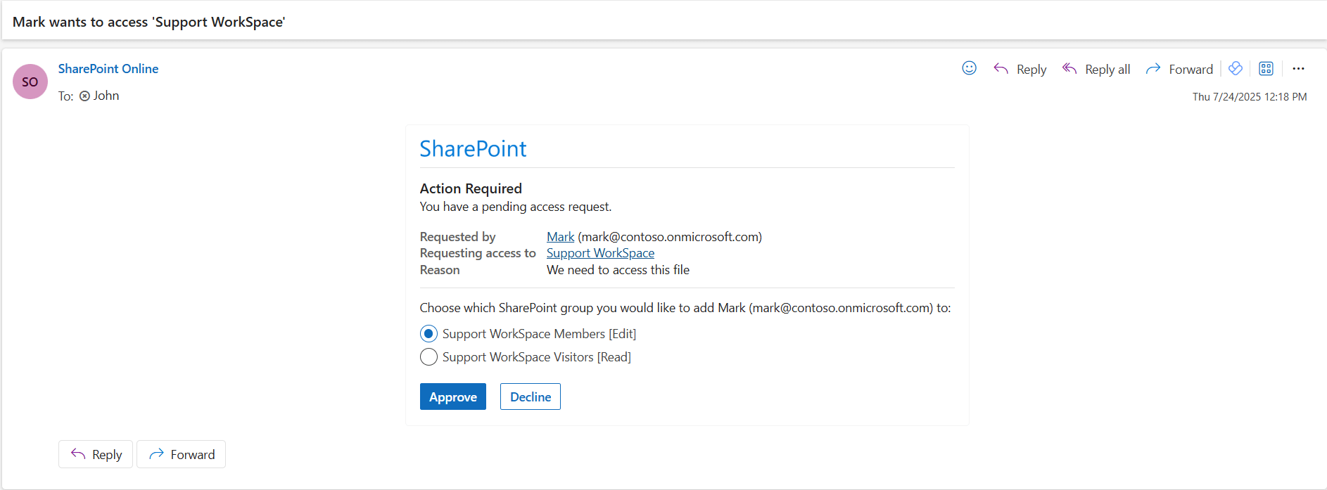 Access Request Key Track Site Access Requests in SharePoint Online